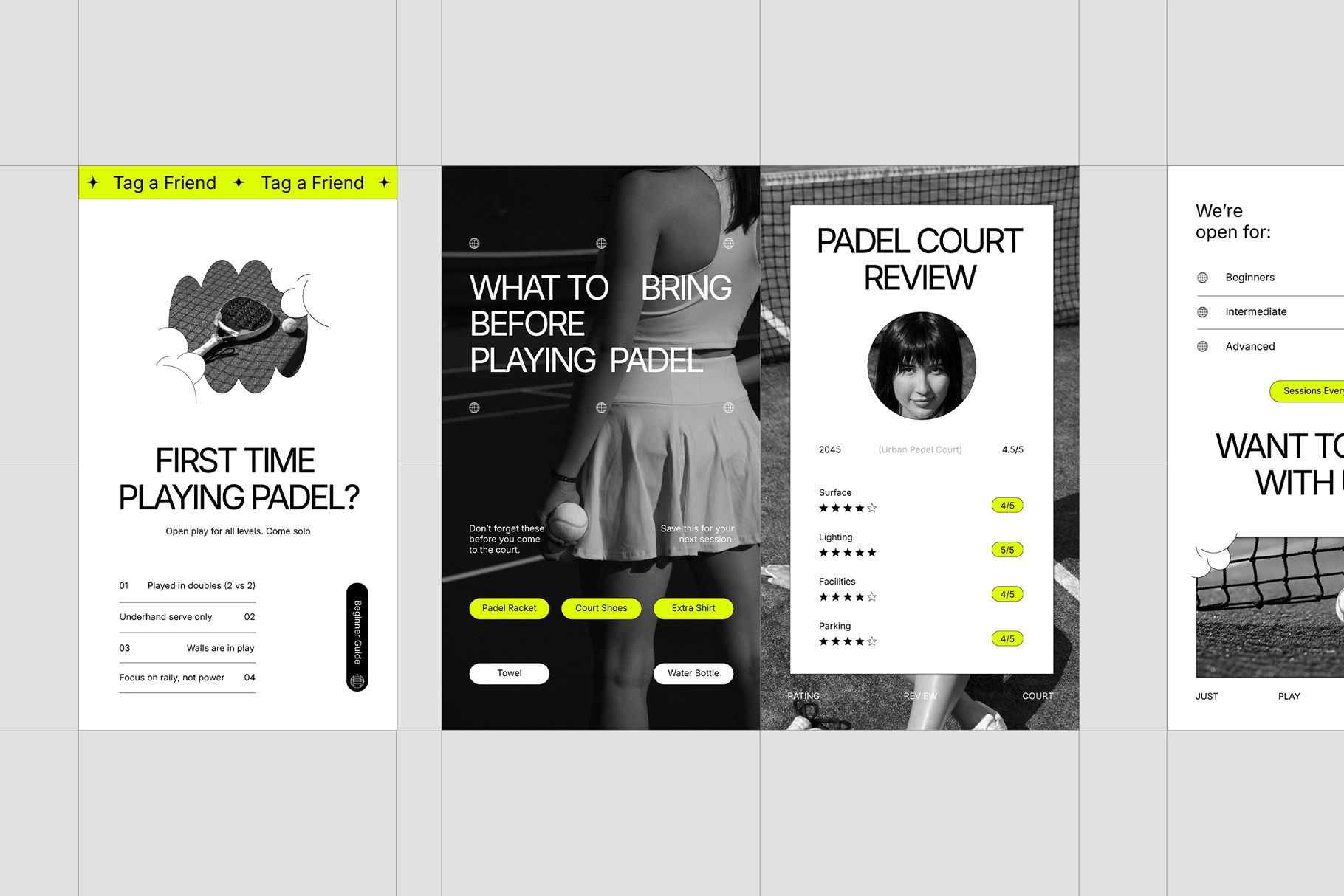 Padel Community Instagram Pack for CANVA