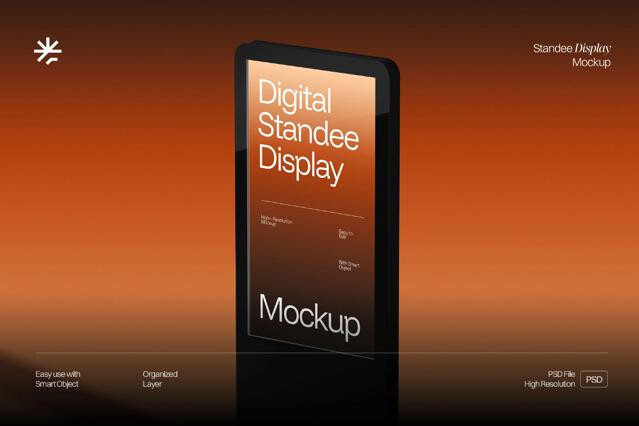 Digital Standee Display Mockup