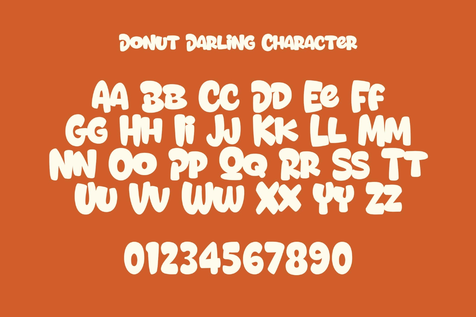 Donut Darling a Playful Display Font