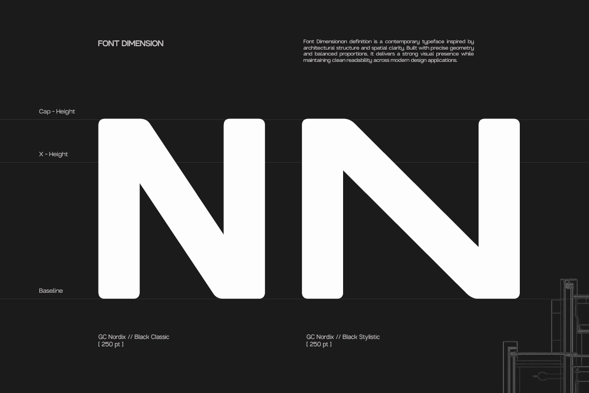 GC Nordix - Bold Geometry Font Family