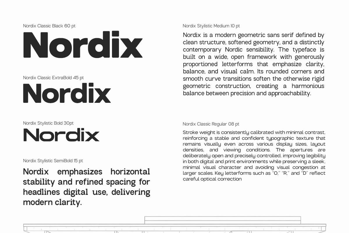 GC Nordix - Bold Geometry Font Family