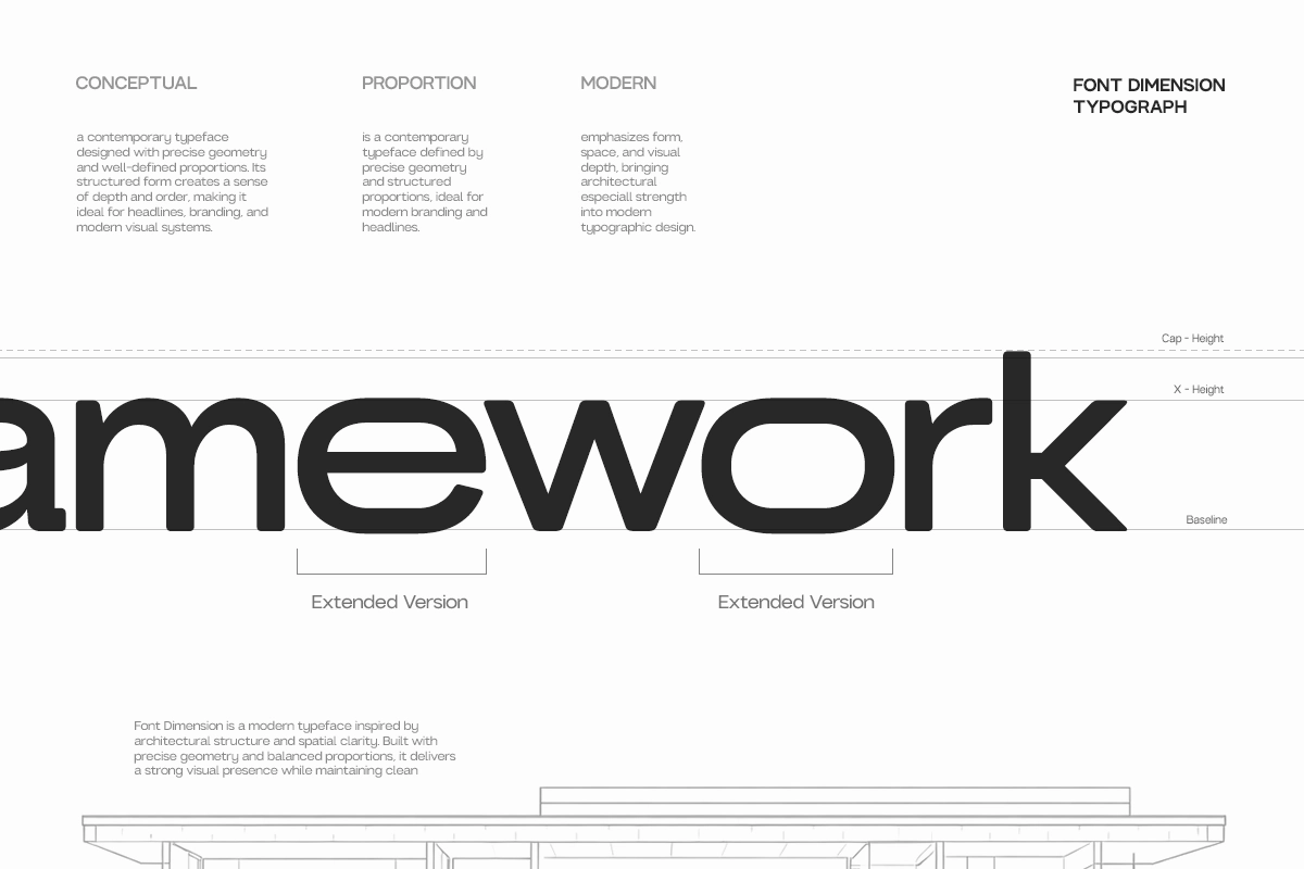 GC Nordix - Bold Geometry Font Family