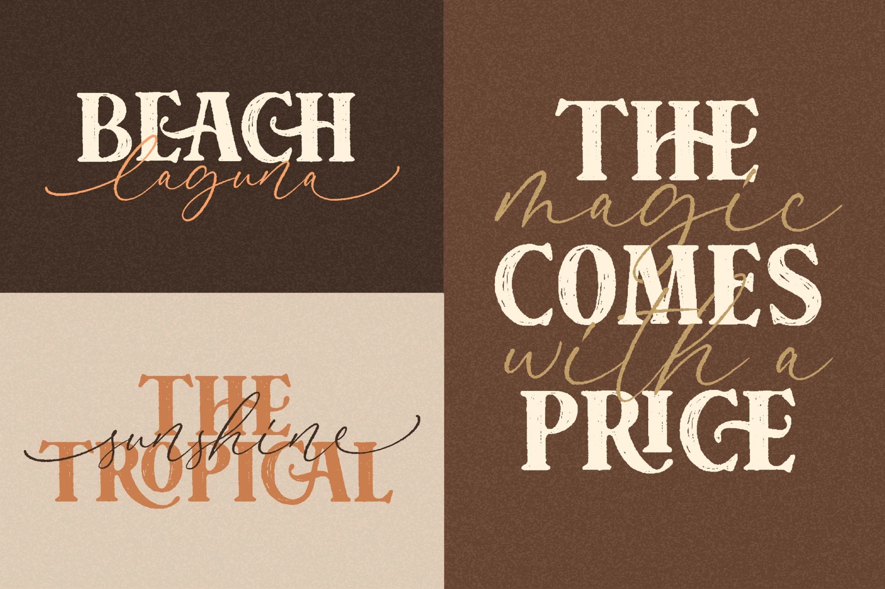 Crafter Signature a Font Combination