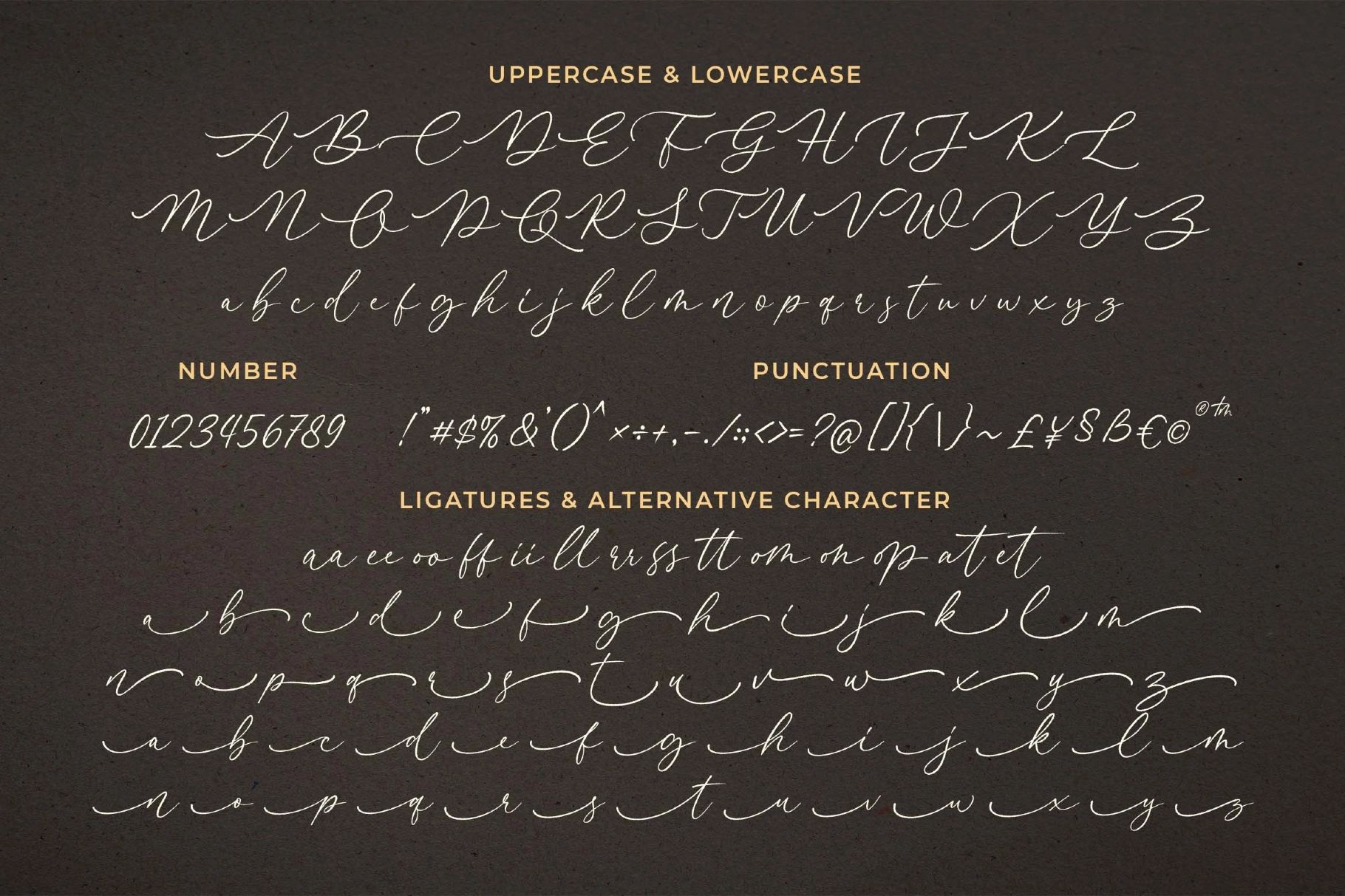 Crafter Signature a Font Combination