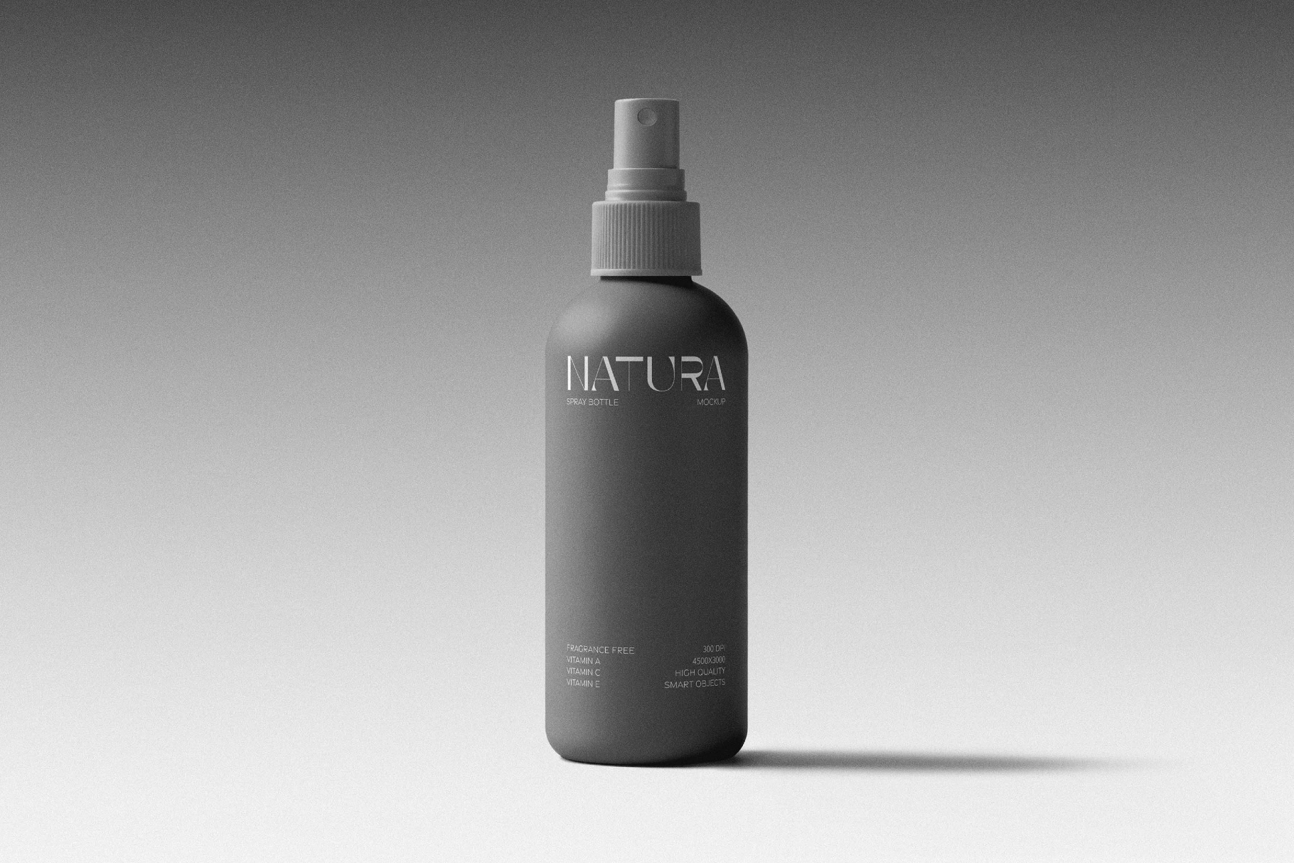 Hair Spray Bottle Mockup