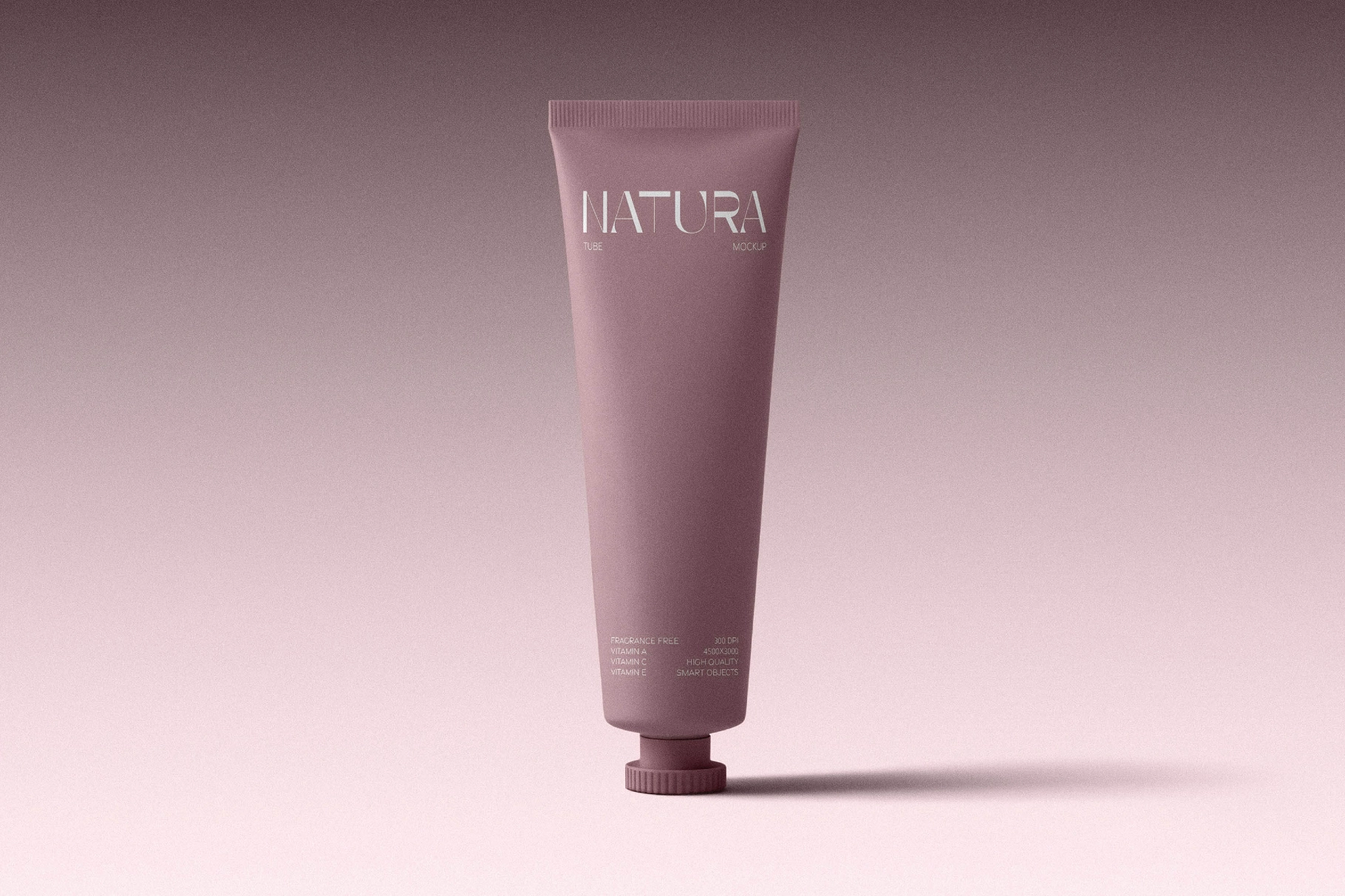 Soft-Touch Cosmetic Tube Mockup