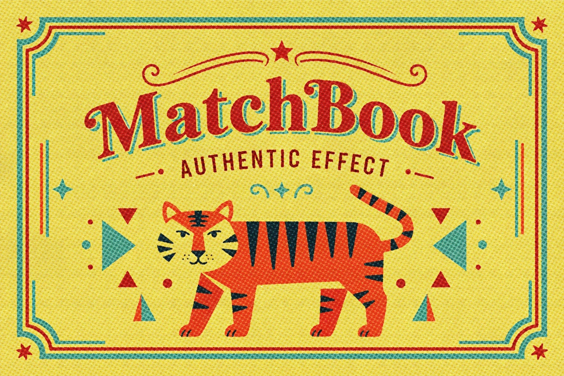 Matchbook Printer Design Effect