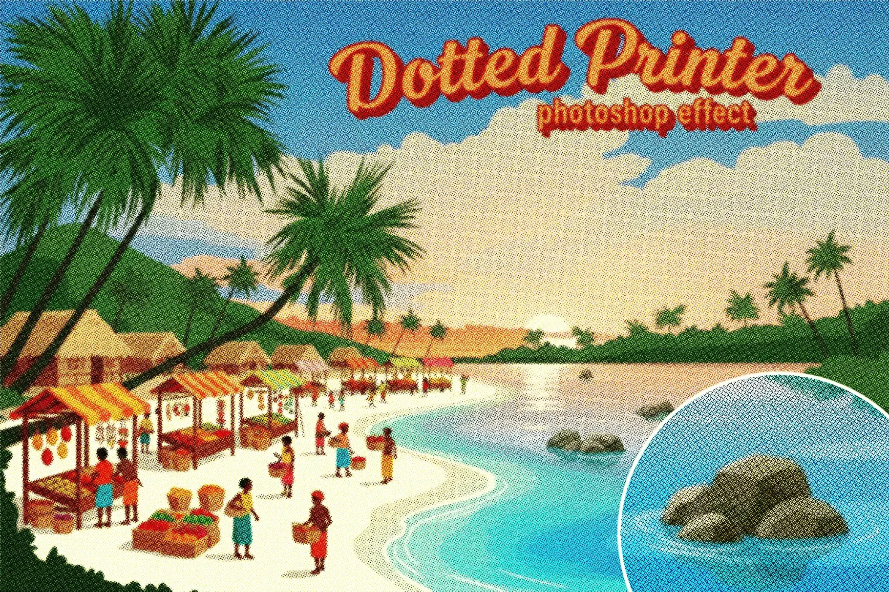 Dotted Printer Effect