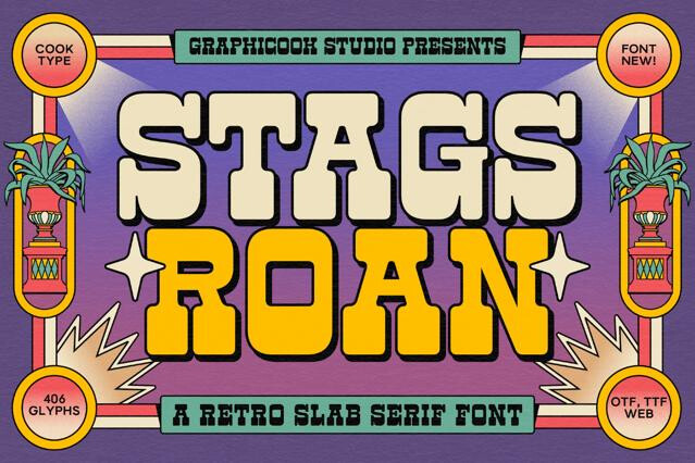 Stags Roan - Vintage Slab Serif Font