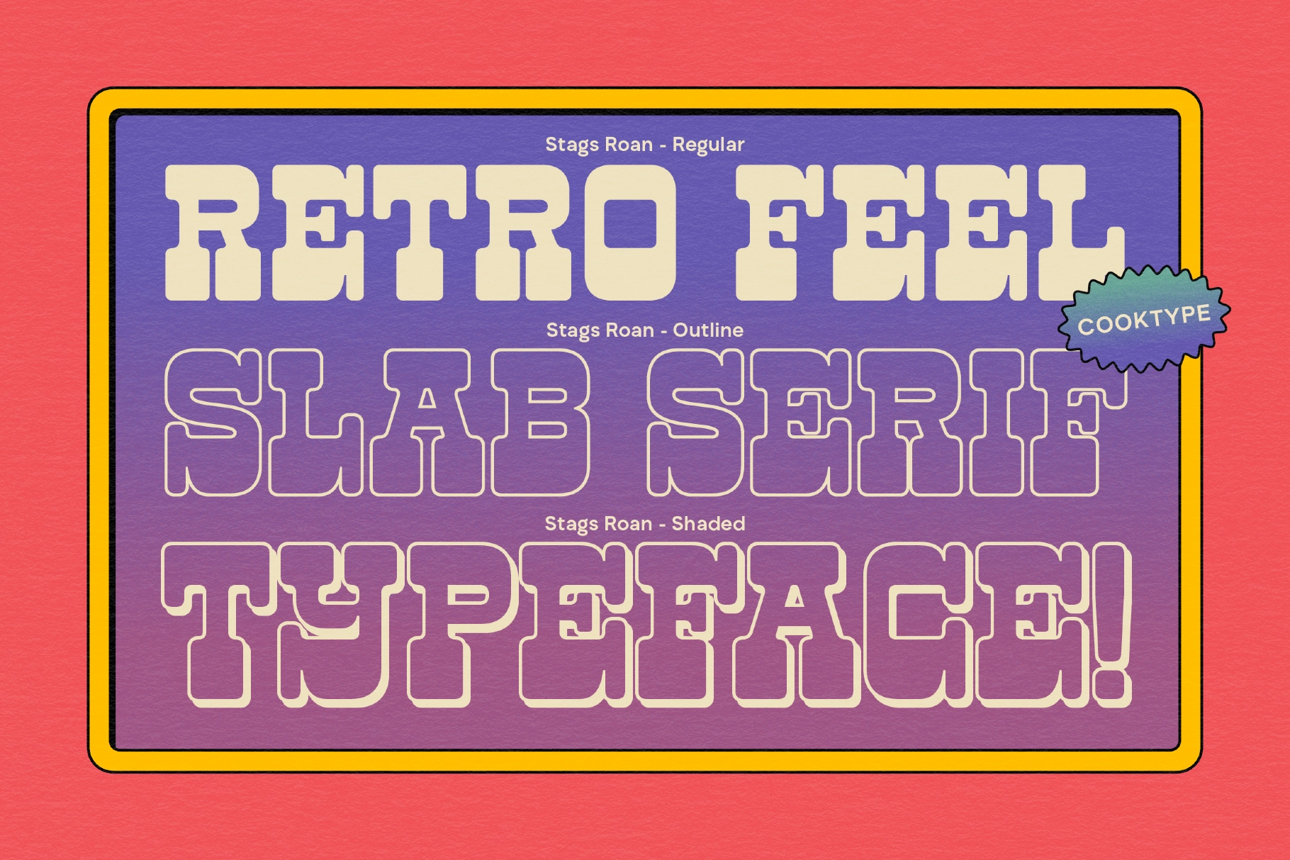 Stags Roan - Vintage Slab Serif Font