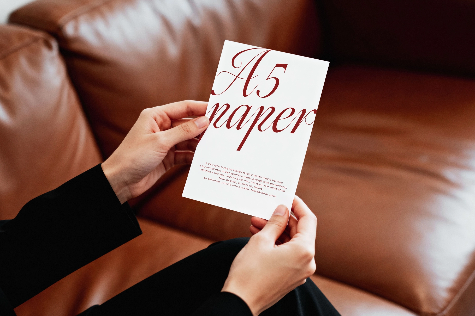 A5 Paper Mockup