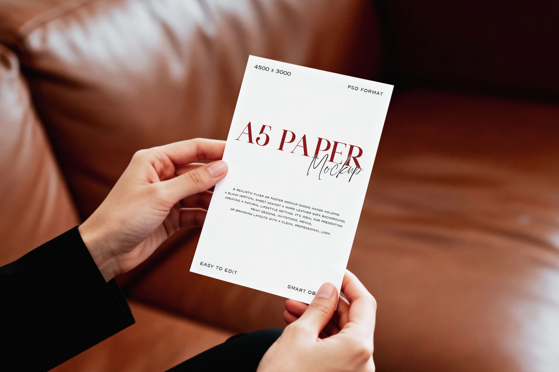 A5 Paper Mockup
