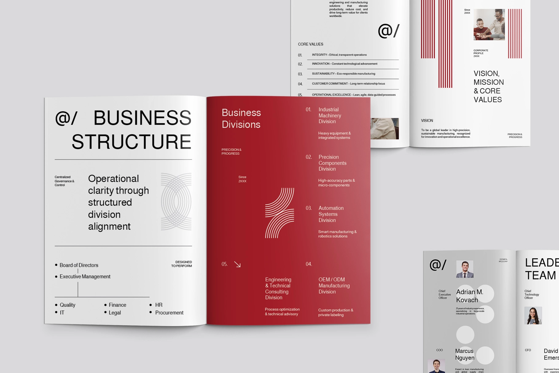 Editorial Company Profile Brochure Indesign