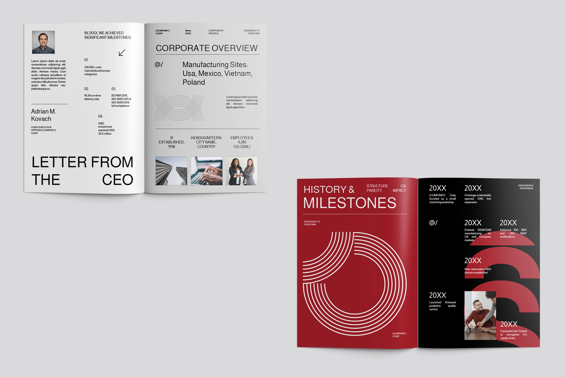 Company Profile Brochure Word Template - RELL