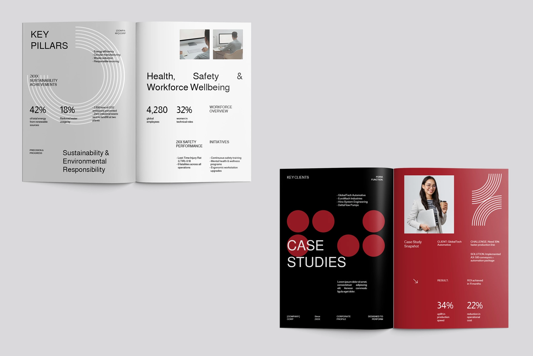 Company Profile Brochure Word Template - RELL