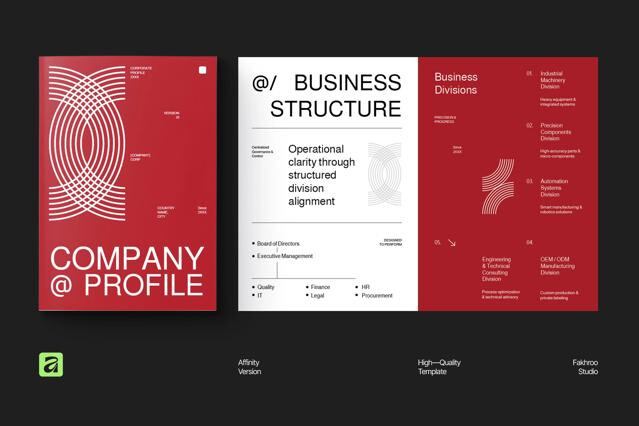 Company Profile Brochure Affinity Template - RELL