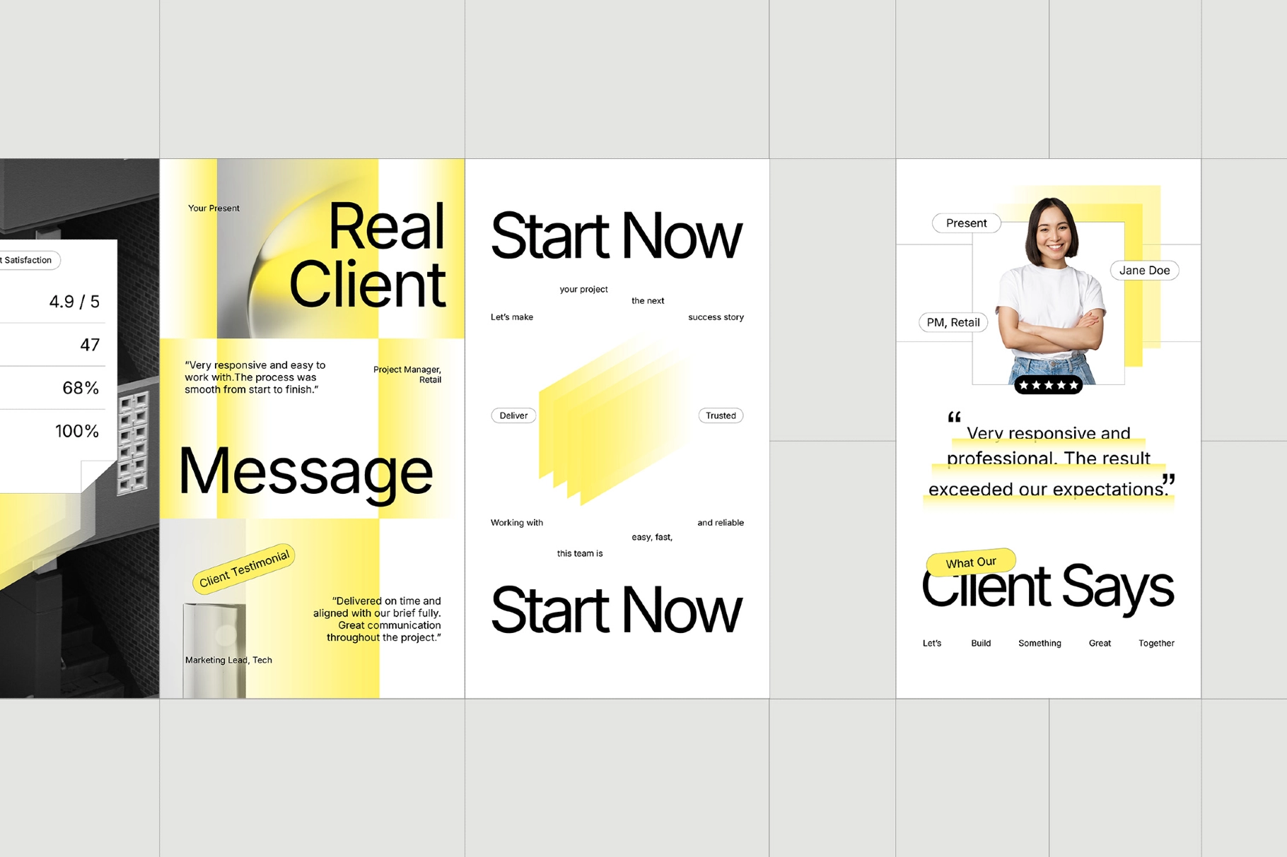 Client Testimonials Instagram Pack (AI, EPS, PSD)