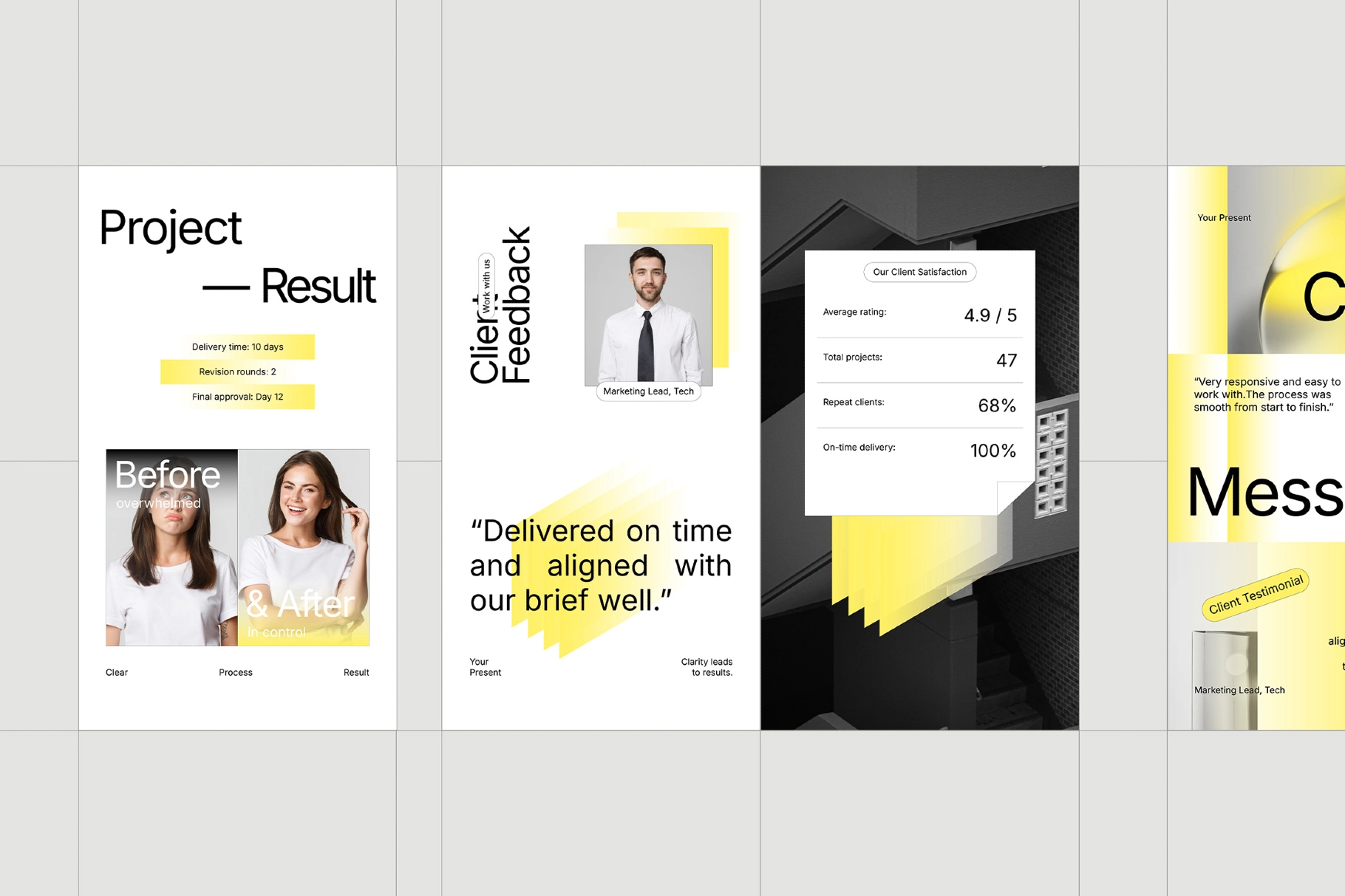 Client Testimonials Instagram Pack for Canva