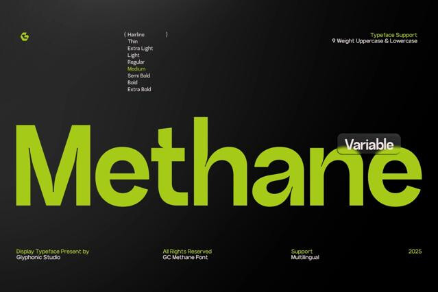 GC Methane Typeface System