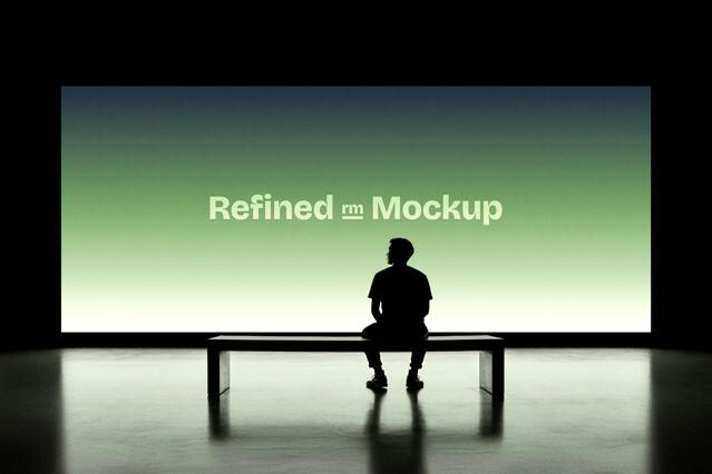 Large Expo LED Screen Mockup