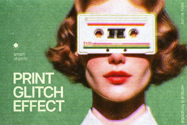 Glitch Print Effect