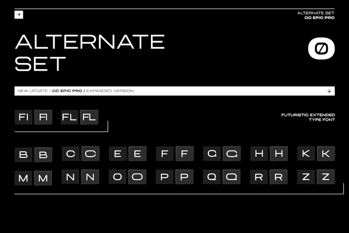 GC Epic Pro Vol.II Sci-fi Futuristic Font