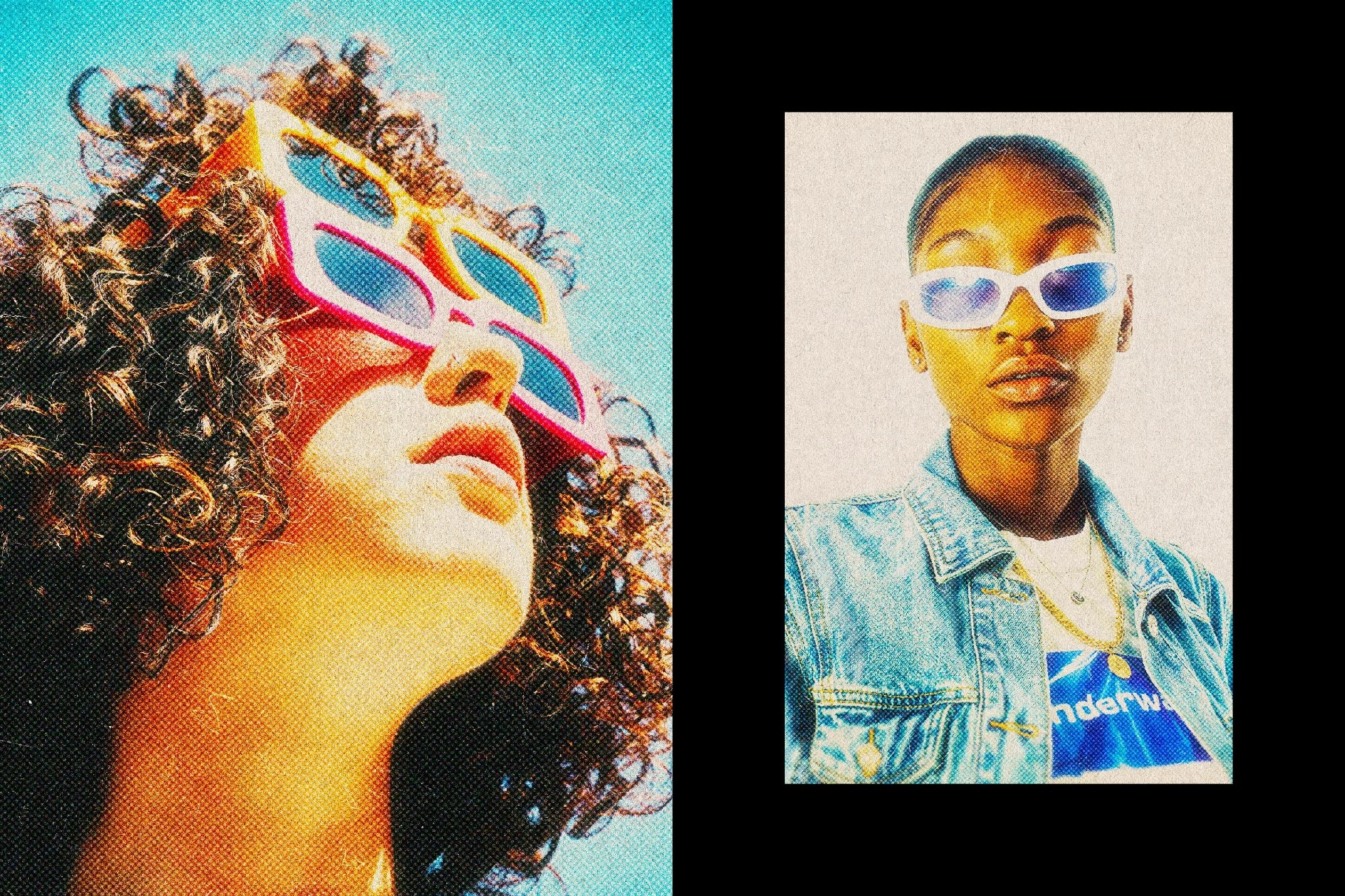 Glow Dots Card Photo Effect