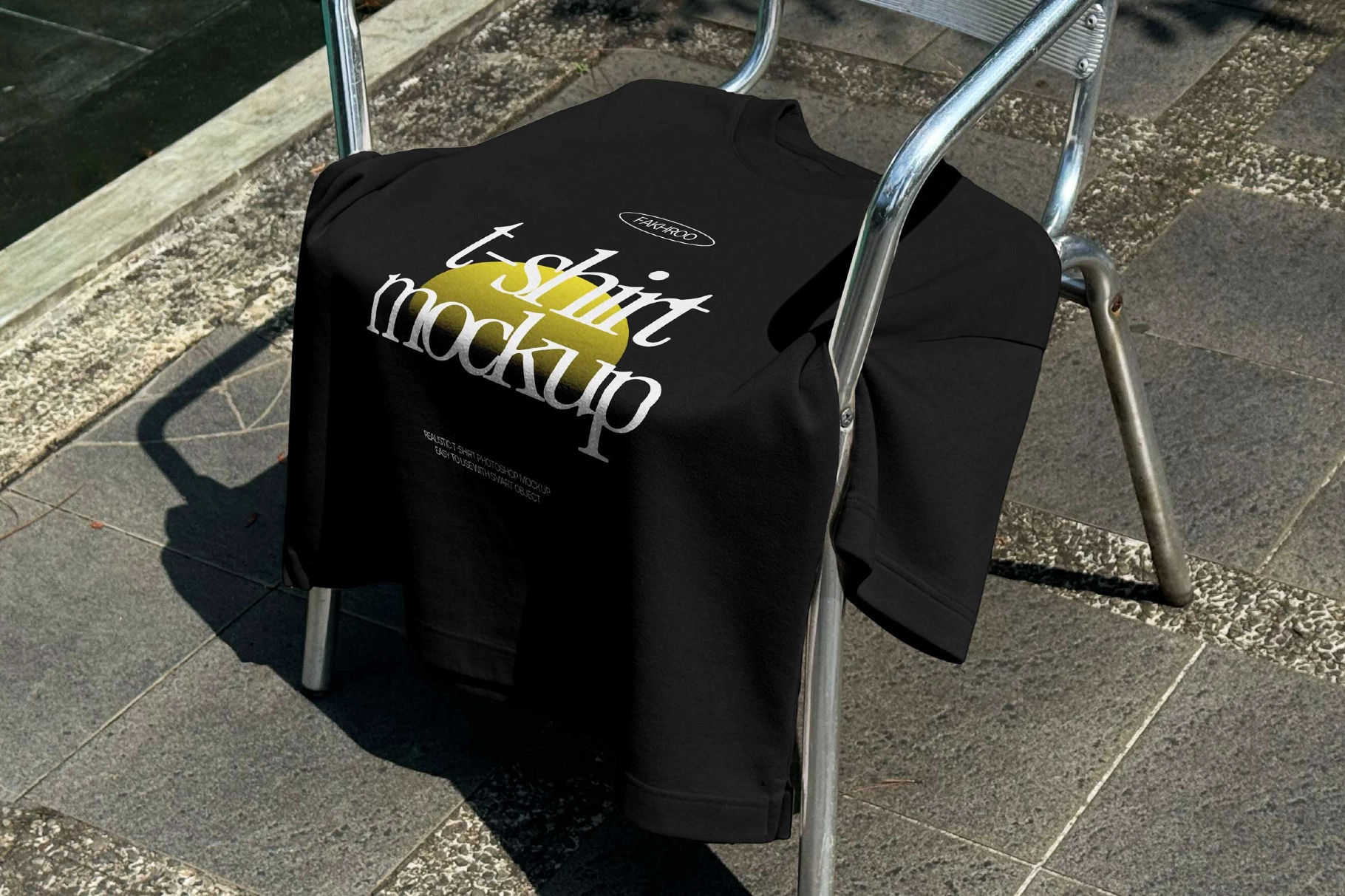 Realistic Outdoor T-Shirt Mockup