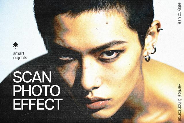 Scan Print Photo Effect