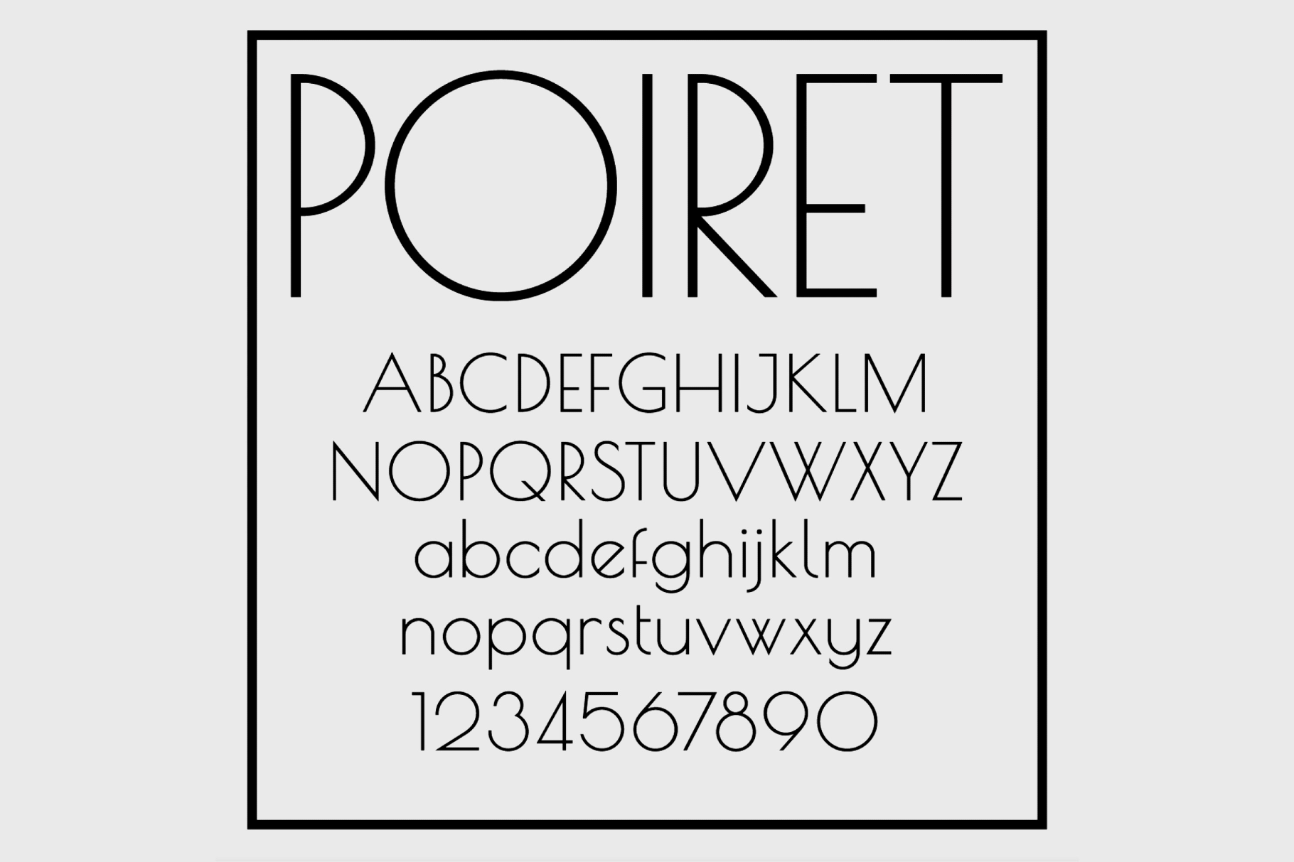 Poiret One Font