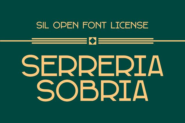 Serreria Sobria Font