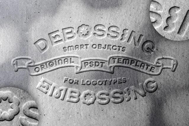 Embossing & Debossing Logo Effect