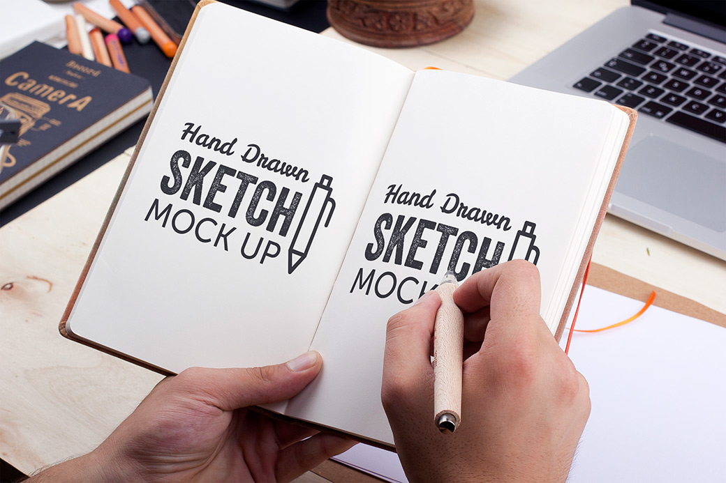 Sketch Mockup Psd Graphic by Wudel Mbois · Creative Fabrica