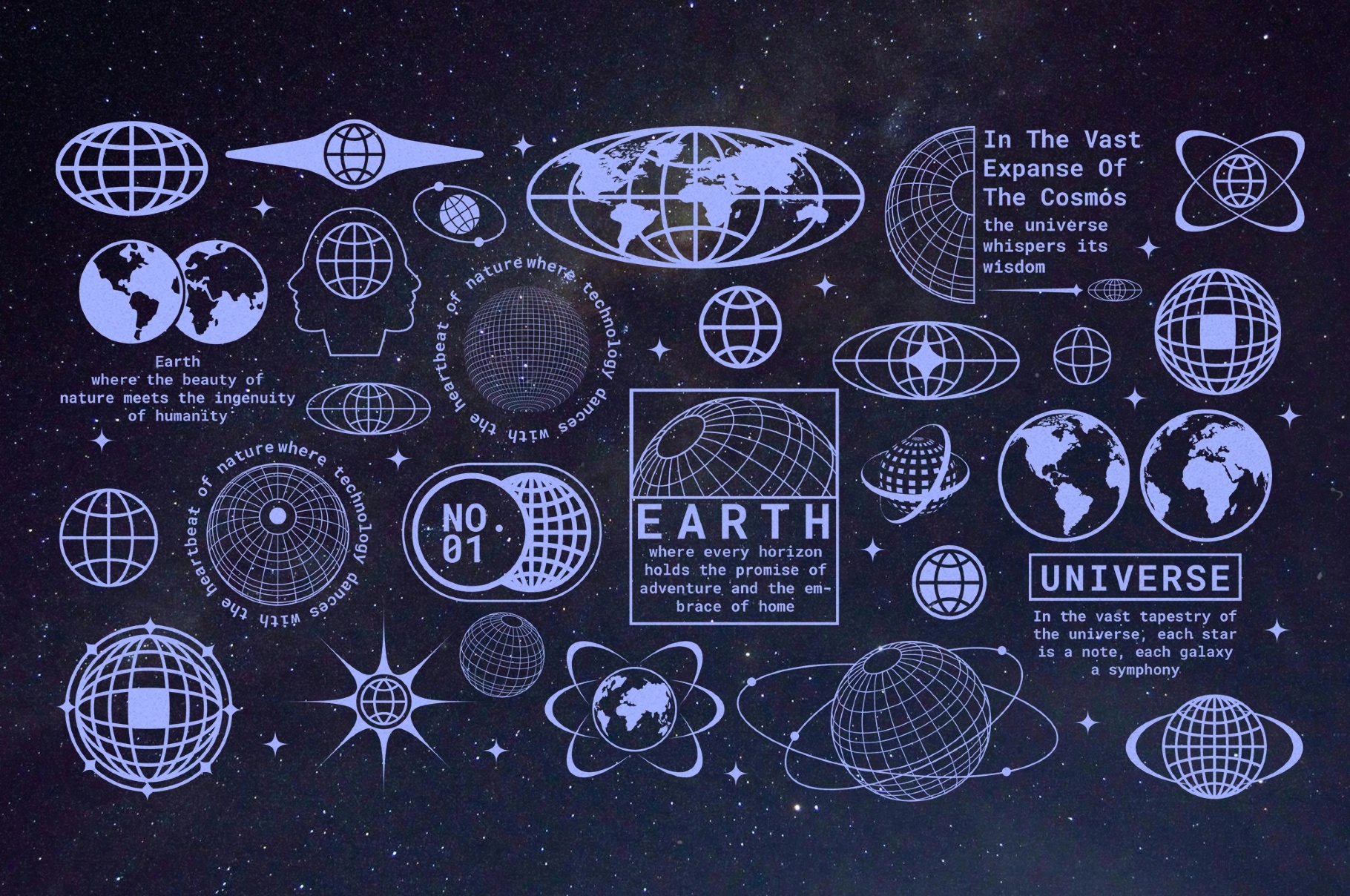 27 Earth & World Maps & Icons