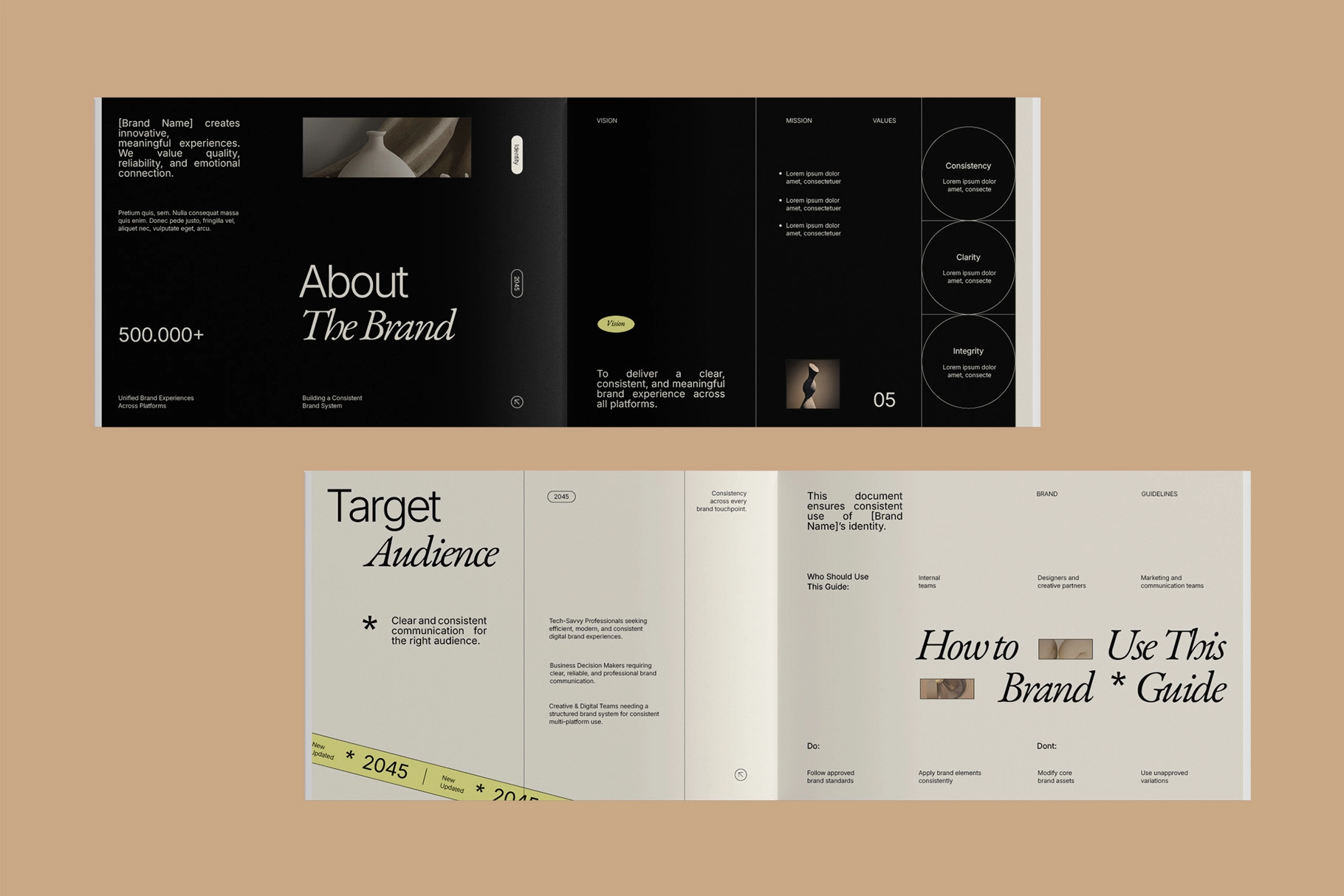 Brand Style Guidelines Template InDesign
