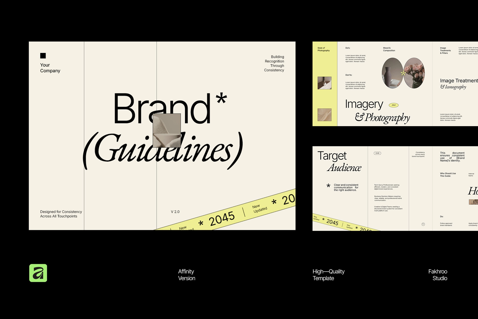 Brand Guidelines Affinity Template