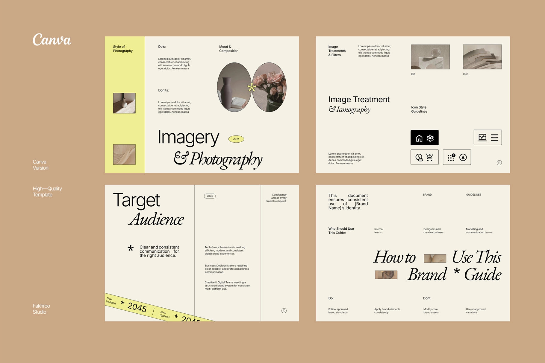 Brand Style Guidelines Template for Canva