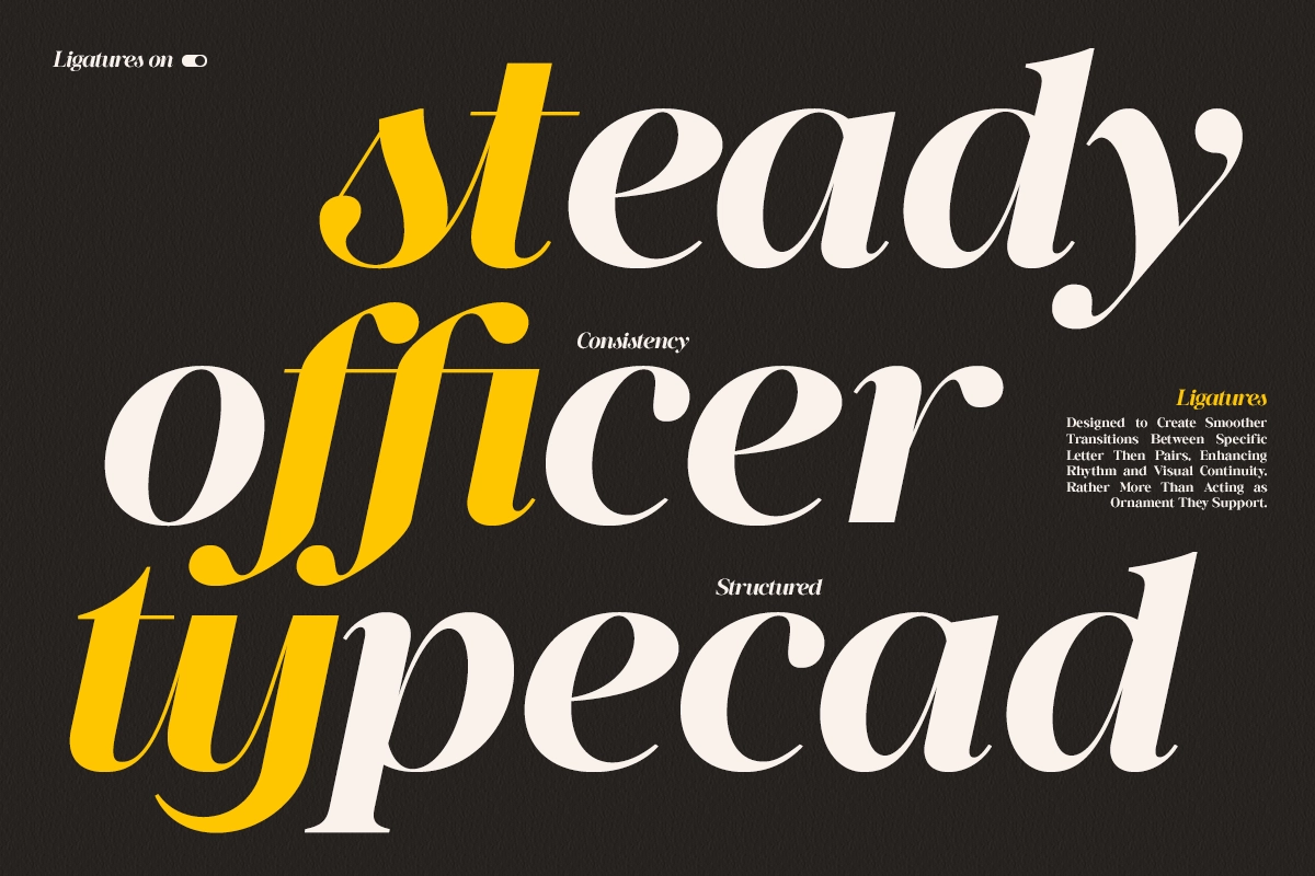 GC Backside Valley Elegant Modern Font