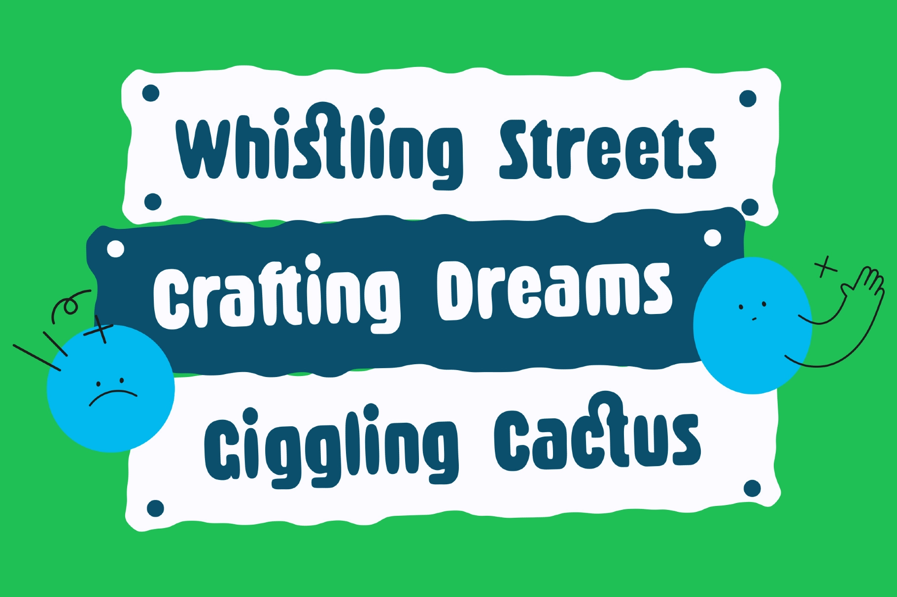 Wooshine - Fun & Bubble Sans Font