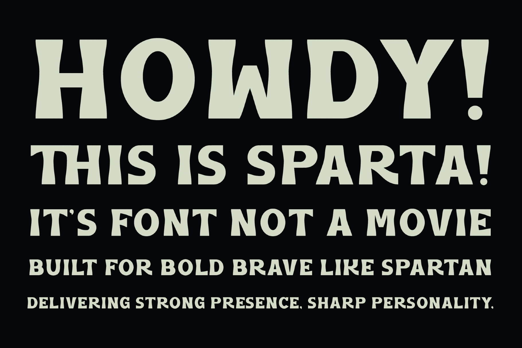 SFC Sparta Vintage Display Font