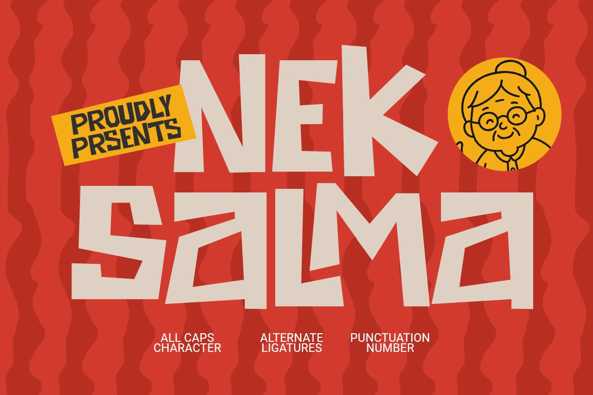Nek Salma - Playful Display Font