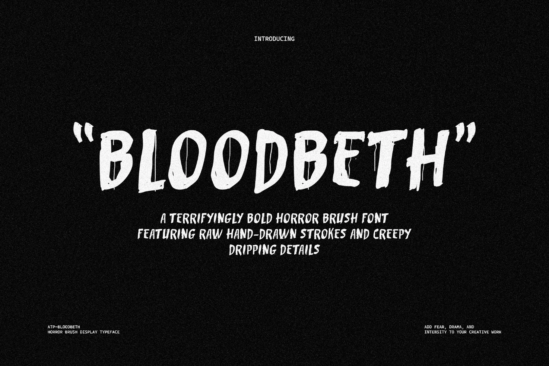 BloodBeth – Horror Brush Font