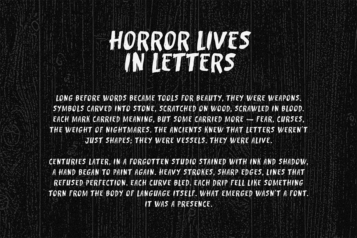 BloodBeth – Horror Brush Font