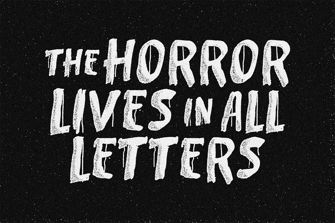 BloodBeth – Horror Brush Font