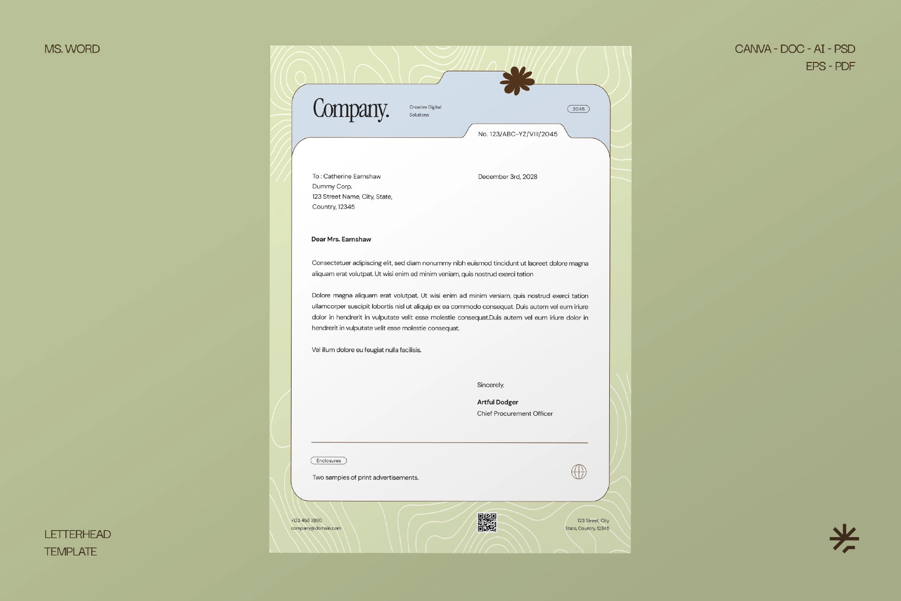 Letterhead Template - Foldo