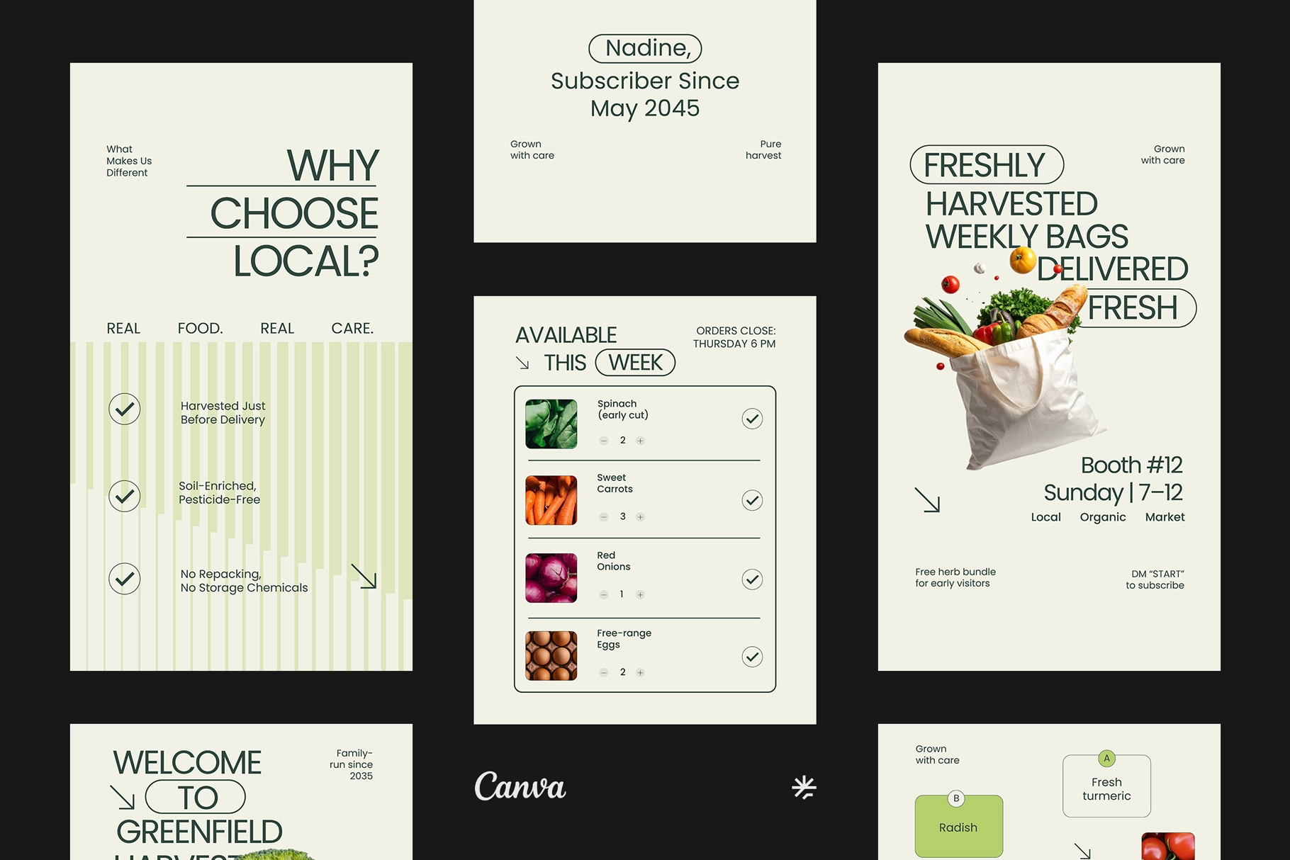 Farm Product Instagram Pack for CANVA