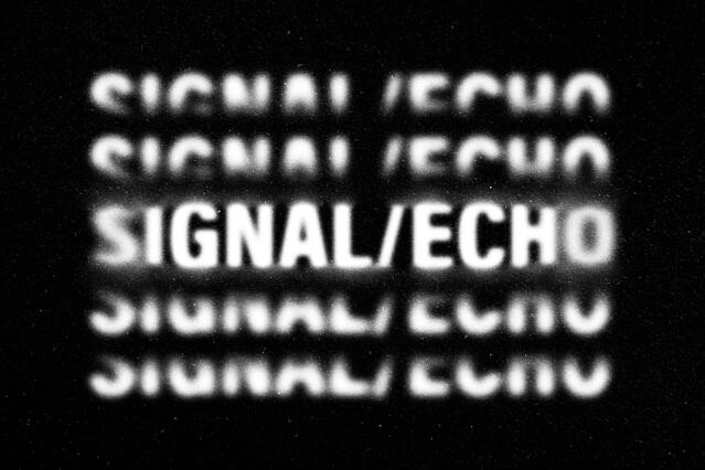 Signal Echo Text Effect