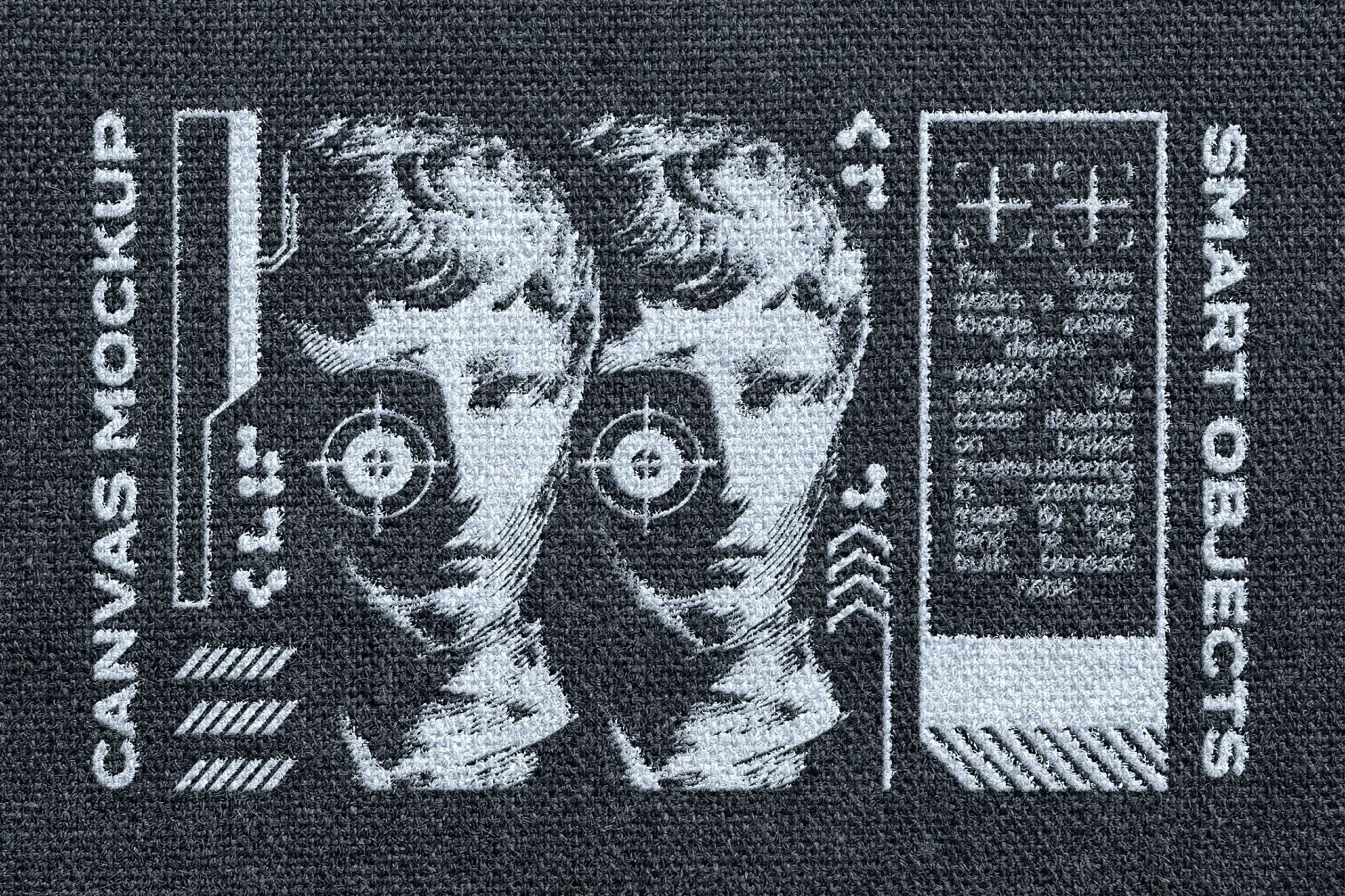 Canvas Fabric Print Mockup