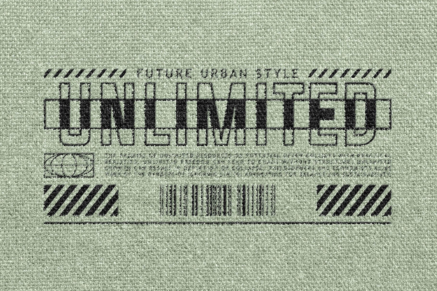 Canvas Fabric Print Mockup