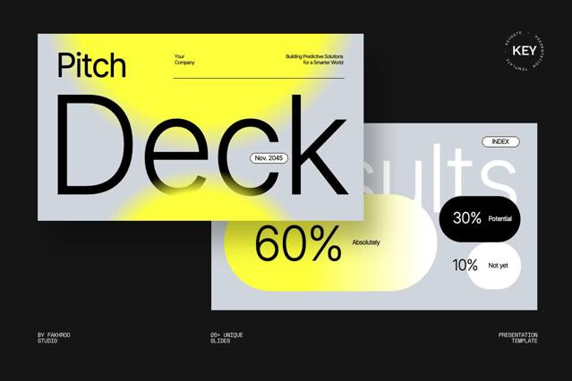 Modern Pitch Deck Presentation Keynote Template